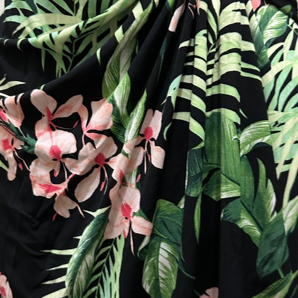 238 Tommy Bahama | NWT $148 Black Green Tropical Floral Halter Dress (Size XS) - Picture 7 of 16